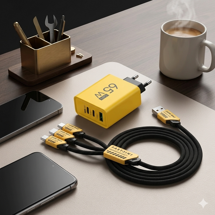 120W USB-Schnellladegerät mit 4 Ports | Karnz