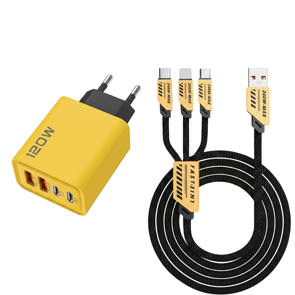 120W USB-Schnellladegerät mit 4 Ports | Karnz