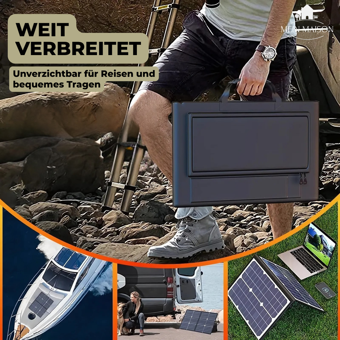 PowerFlex 1000W Faltbares Solarpanel – Tragbare Solarenergie für Camping und Outdoor | Karnz