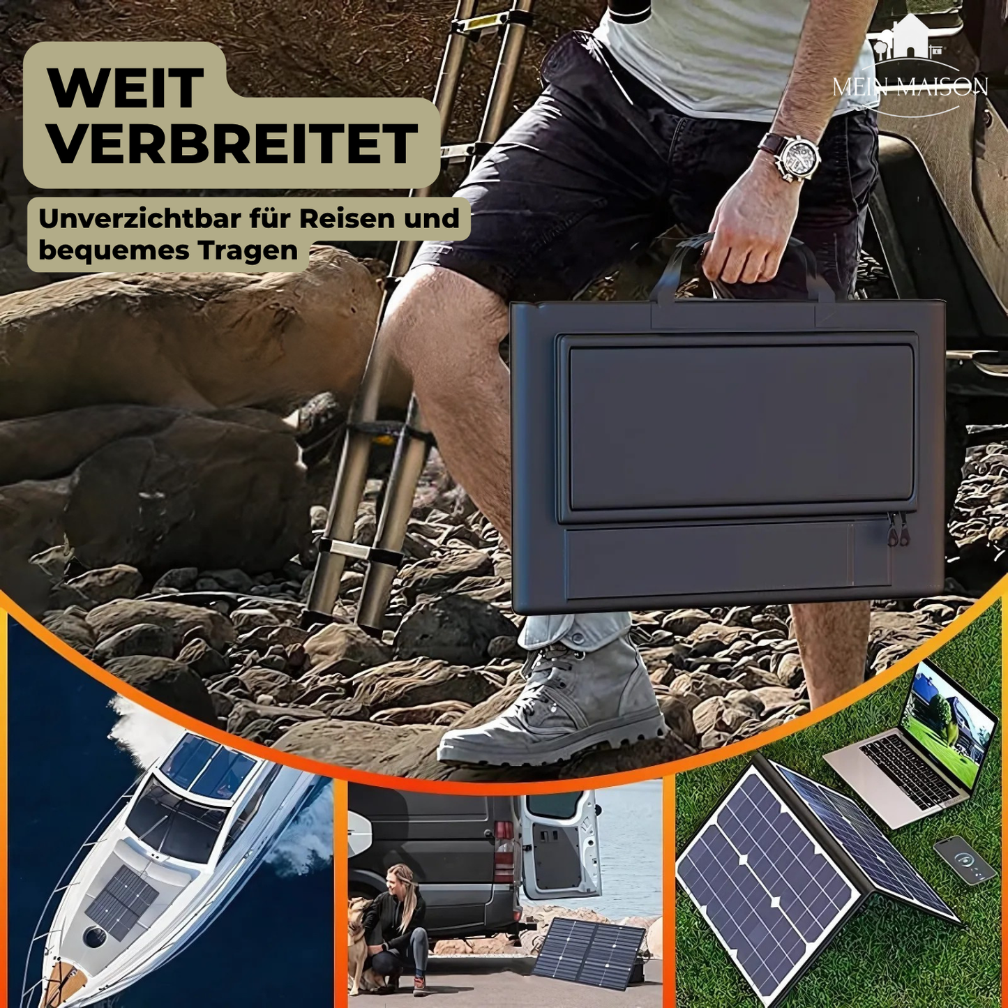 PowerFlex 1000W Faltbares Solarpanel – Tragbare Solarenergie für Camping und Outdoor | Karnz