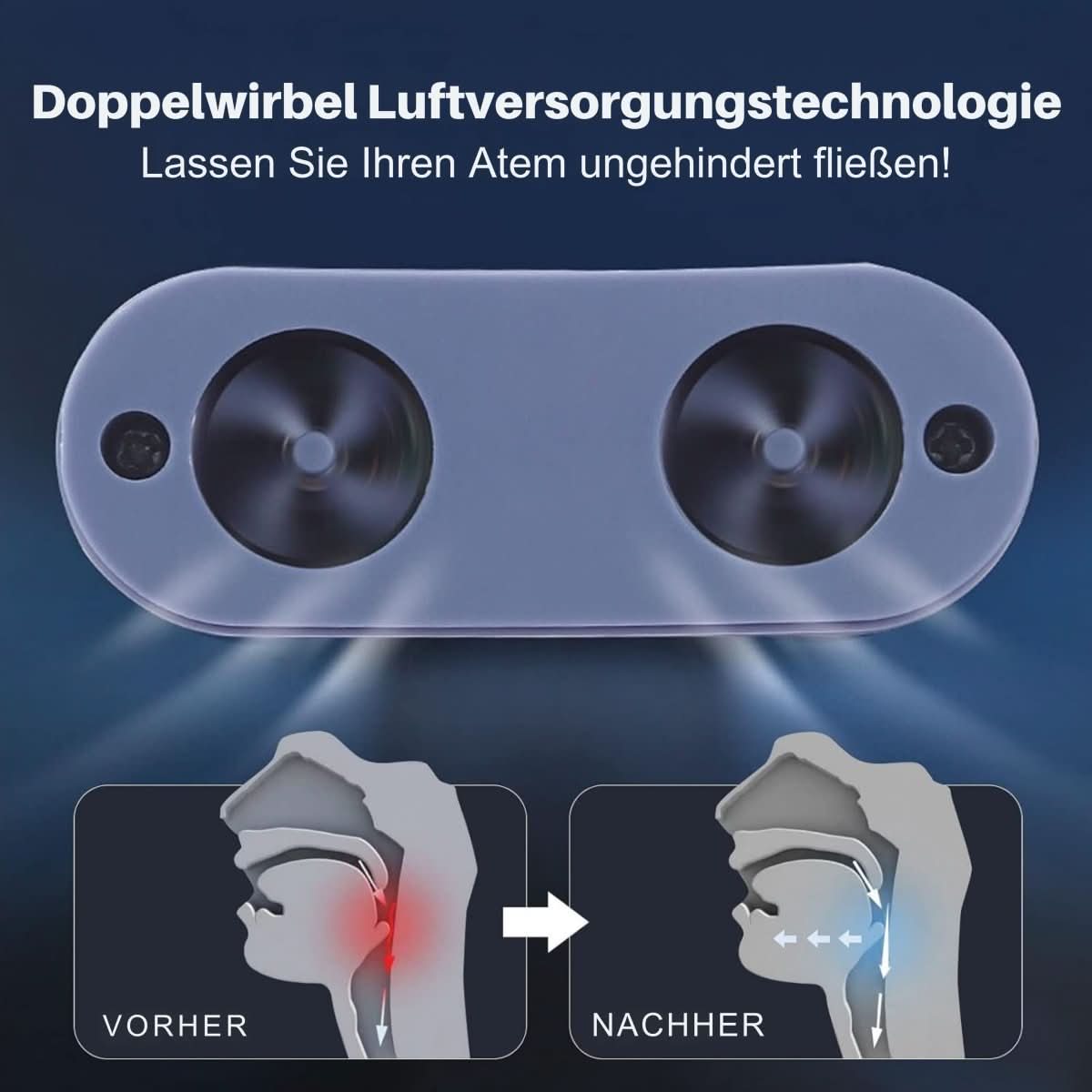 Kompaktes CPAP-Gerät gegen Schnarchen und Schlafapnoe