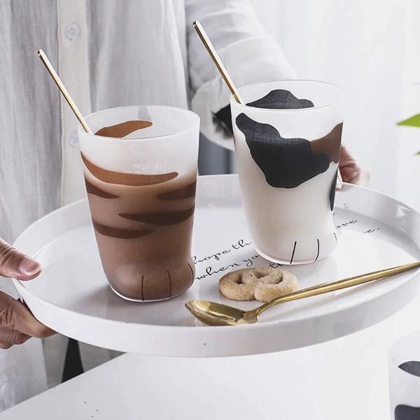 Glas Katzenpfoten Tasse | Karnz