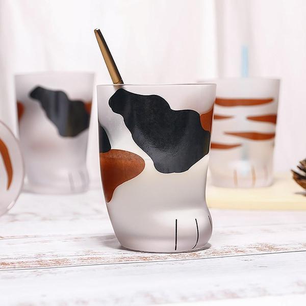 Glas Katzenpfoten Tasse | Karnz