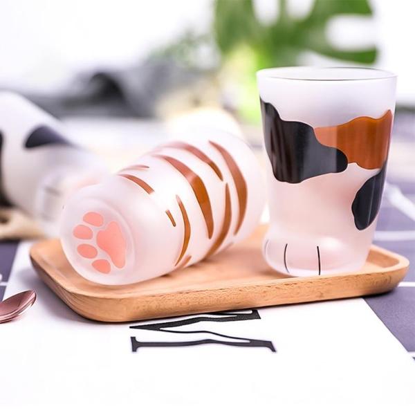 Glas Katzenpfoten Tasse | Karnz