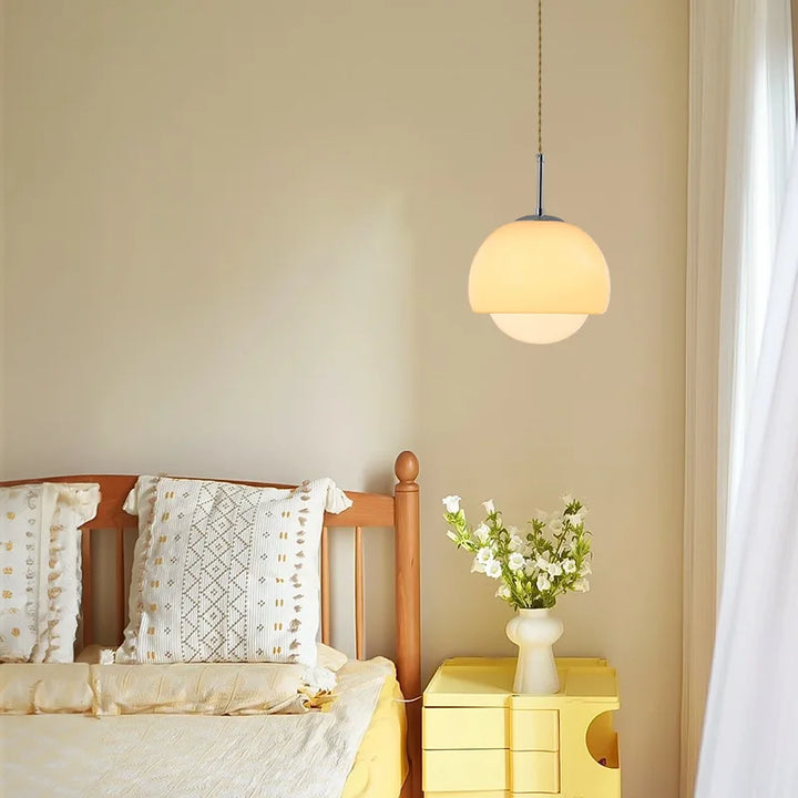 Nordische Glas Pendelleuchte – Retro Hängelampe für Esszimmer & Küche | Karnz