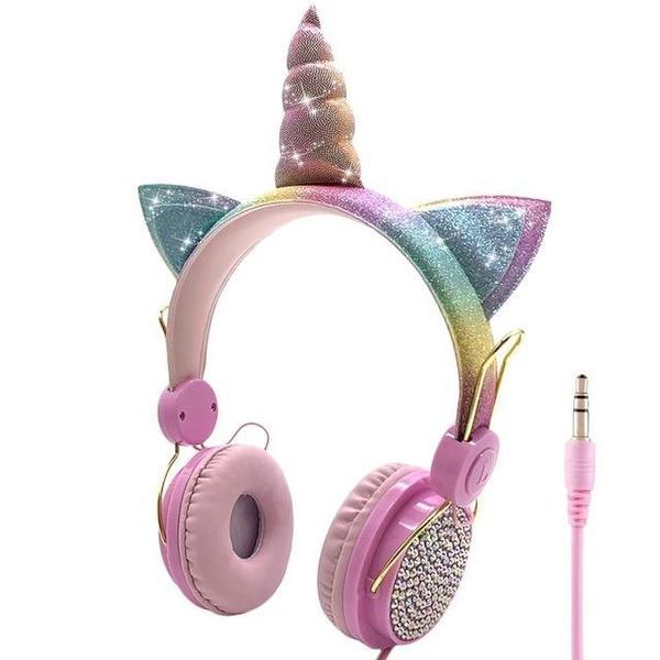 Glitzernde Einhorn Kopfhörer | Karnz