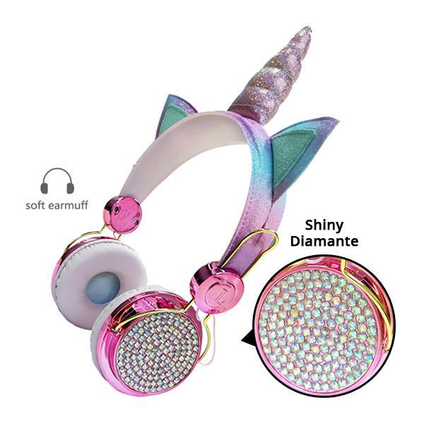 Glitzernde Einhorn Kopfhörer | Karnz