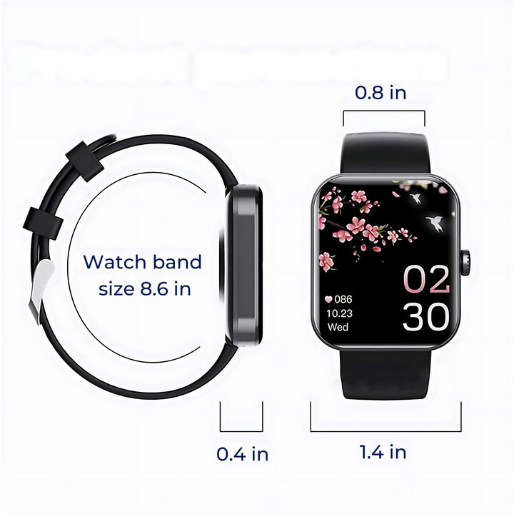 Glucowatch | Nicht-invasive Blutzucker-Smartwatch – Echtzeitüberwachung, Trendverfolgung & personalisierte Benachrichtigungen Karnz