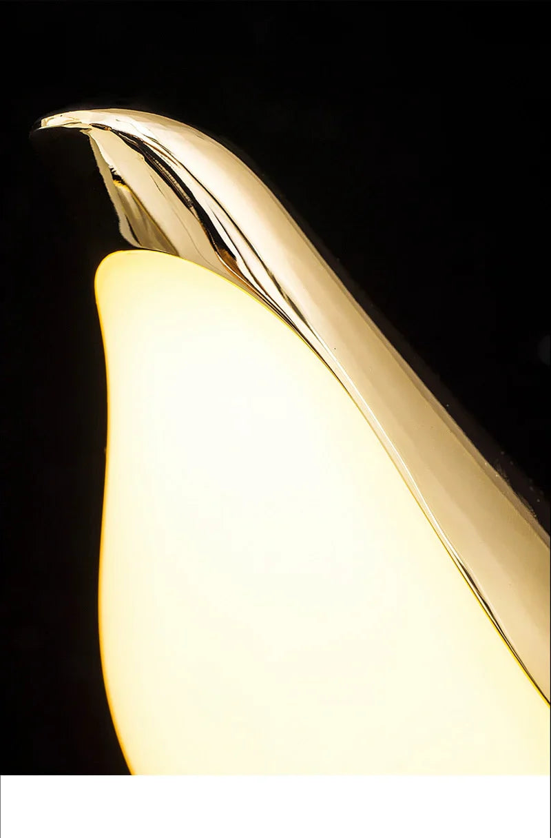 Goldene Vögel Wandlampe