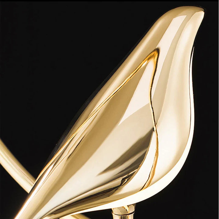 Goldene Vögel Wandlampe