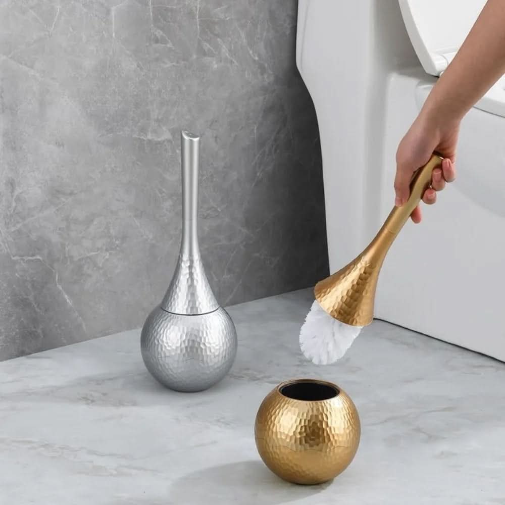 Elegante Toilettenbürste im modernen Golddesign für Stil und Hygiene