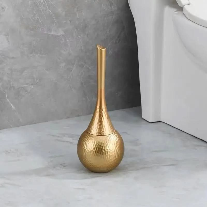 Elegante Toilettenbürste im modernen Golddesign für Stil und Hygiene