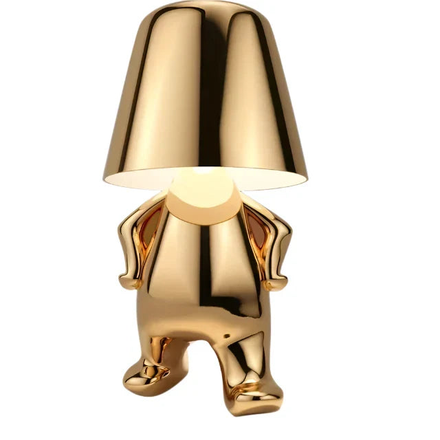 Moderne LED Tischlampe im Skulptur-Design – Dekorative Statue Lampe für Wohnzimmer | Karnz
