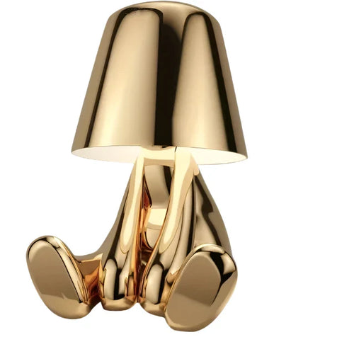 Moderne LED Tischlampe im Skulptur-Design – Dekorative Statue Lampe für Wohnzimmer | Karnz