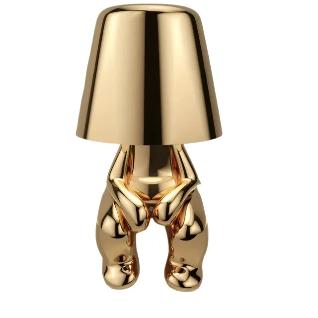 Moderne LED Tischlampe im Skulptur-Design – Dekorative Statue Lampe für Wohnzimmer | Karnz