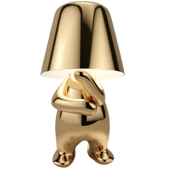 Moderne LED Tischlampe im Skulptur-Design – Dekorative Statue Lampe für Wohnzimmer | Karnz
