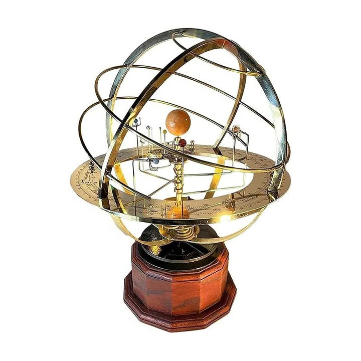 KosmosMaster Großes Planetarium – Handgefertigtes Modell des Sonnensystems mit 28 Monden und 9 Planeten | Karnz