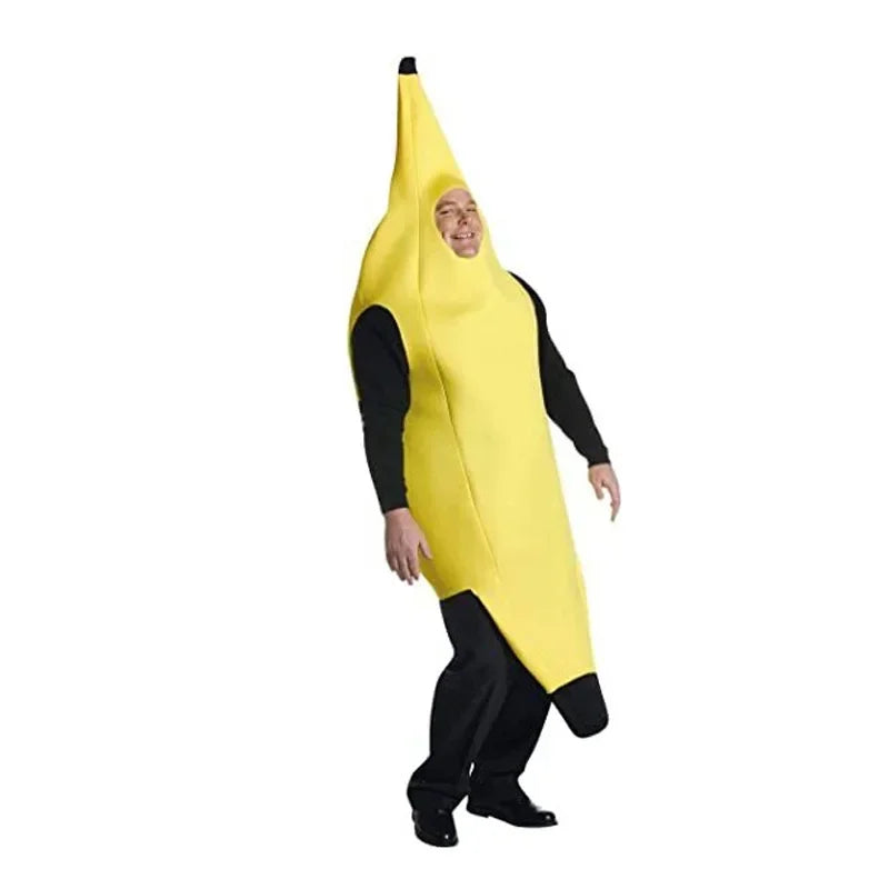 Gelbes Bananenkostüm für Männer – Lustiges Outfit für Karneval, Halloween und Themenpartys | Karnz