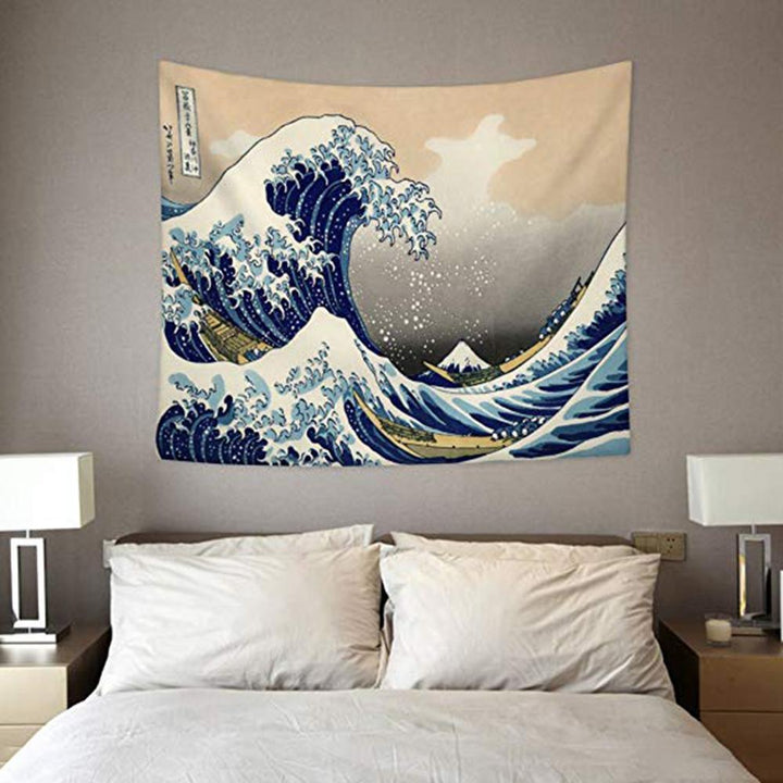 "Große Welle" von Kanagawa Wandteppich | Karnz