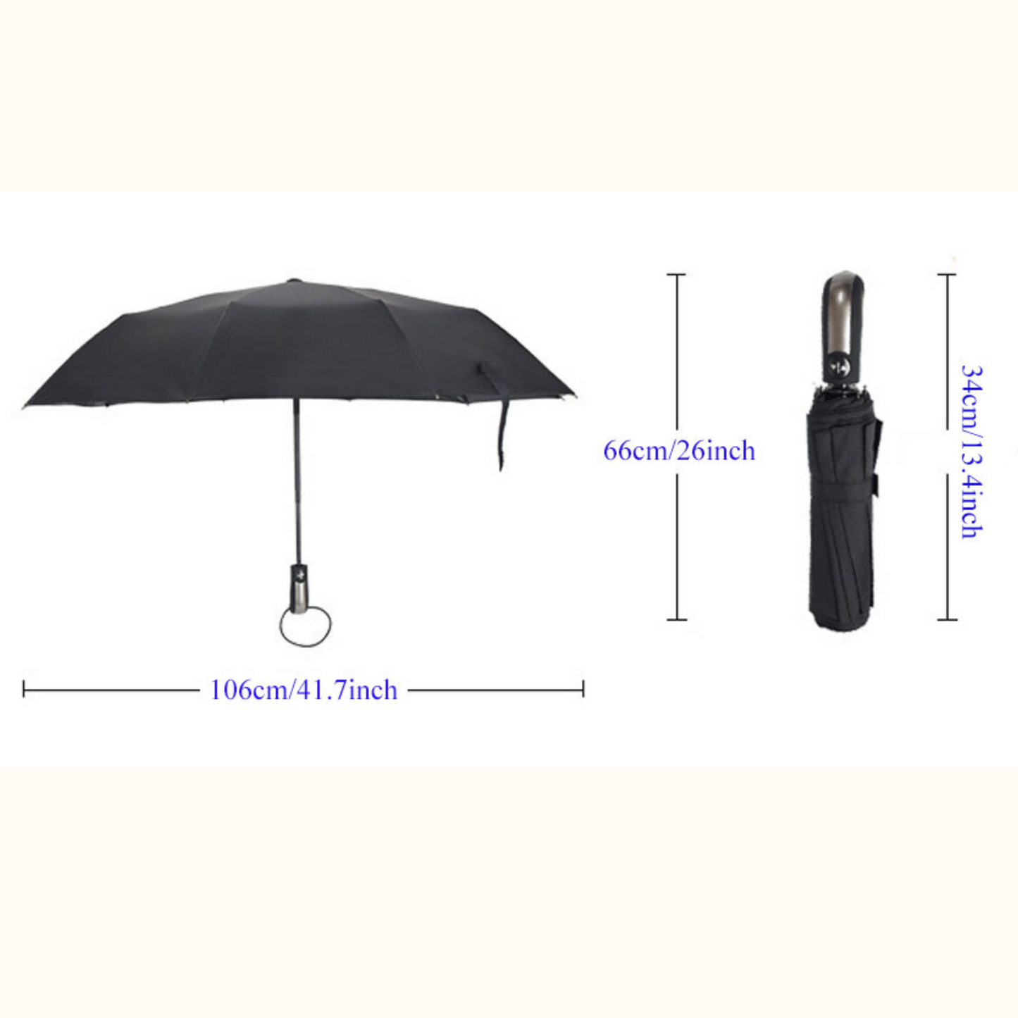 Winddicht Anti-UV Automatischer Eleganter Regenschirm | Karnz
