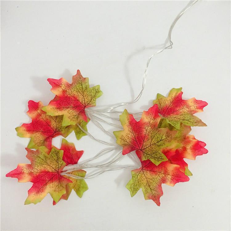 Thanksgiving-Dekor Herbst Ahornblatt Lichterkette | Karnz