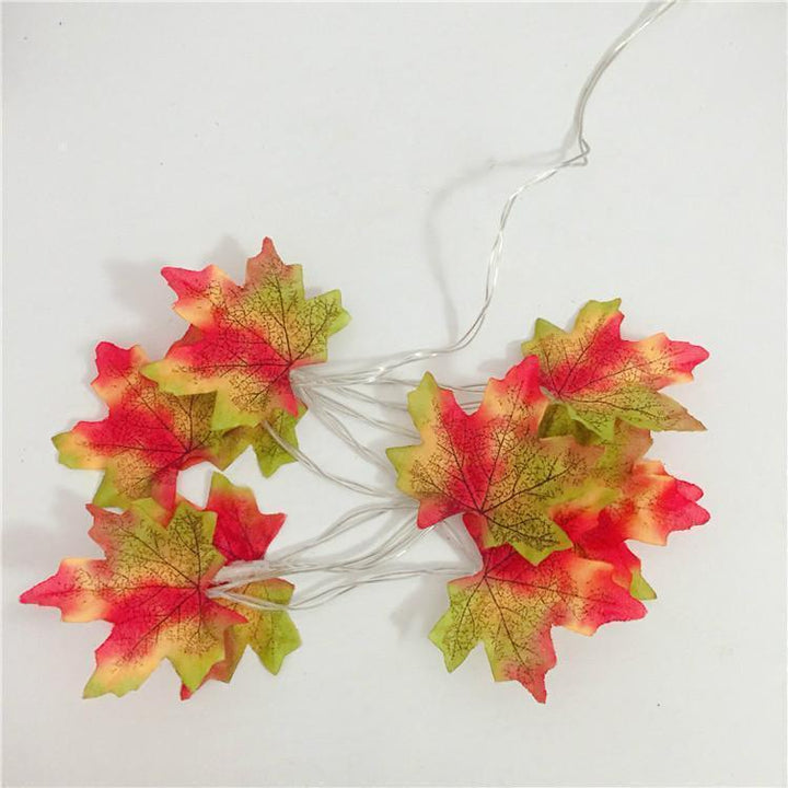 Thanksgiving-Dekor Herbst Ahornblatt Lichterkette | Karnz