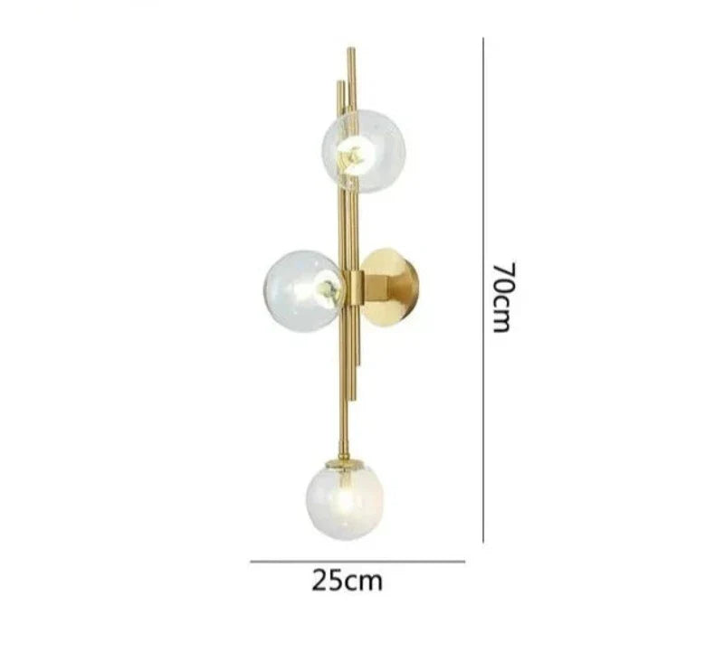 Moderne Glasball-Wandleuchten – Elegante LED-Wandleuchten für Schlafzimmer und Wohnzimmer | Karnz