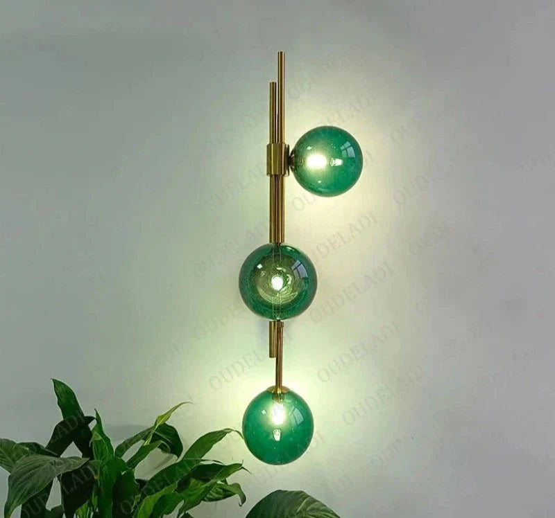 Moderne Glasball-Wandleuchten – Elegante LED-Wandleuchten für Schlafzimmer und Wohnzimmer | Karnz