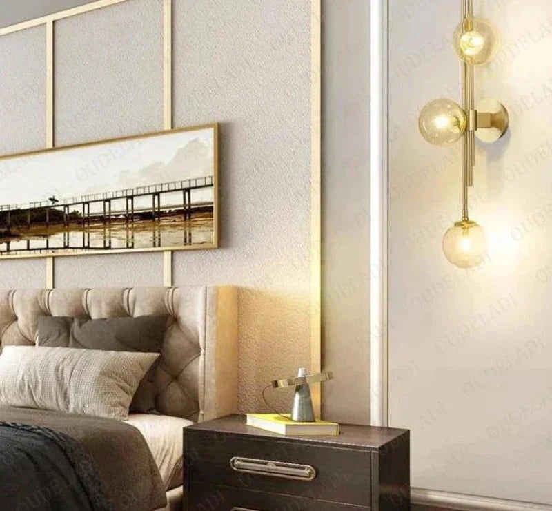 Moderne Glasball-Wandleuchten – Elegante LED-Wandleuchten für Schlafzimmer und Wohnzimmer | Karnz