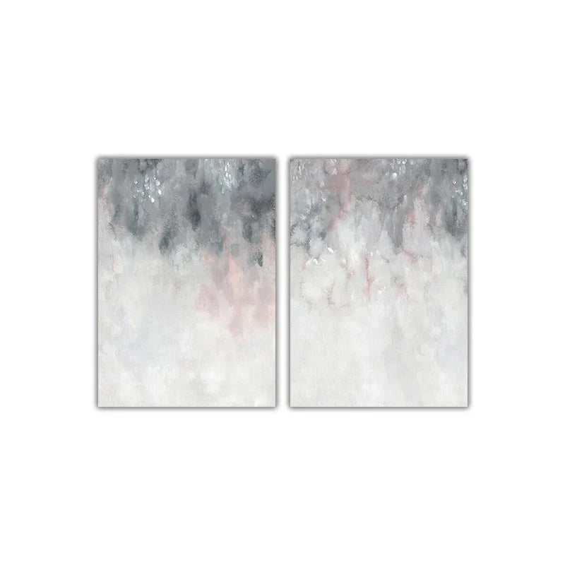 Abstracte Schattierungen von Pink Grau Minimalistische Wandkunst Feine Kunst Leinwanddrucke Bilder für moderne Wohnungen Wohnzimmer Kunst Dekor | Karnz