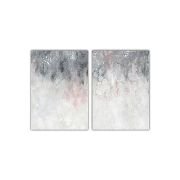Abstracte Schattierungen von Pink Grau Minimalistische Wandkunst Feine Kunst Leinwanddrucke Bilder für moderne Wohnungen Wohnzimmer Kunst Dekor | Karnz