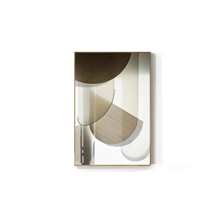 Moderne Ästhetik Abstracte Geometrie Wandkunst Feine Kunst Leinwanddrucke Bilder für luxuriöse Wohnung Wohnzimmer Esszimmer Eingang Foyer Kunst Dekor | Karnz