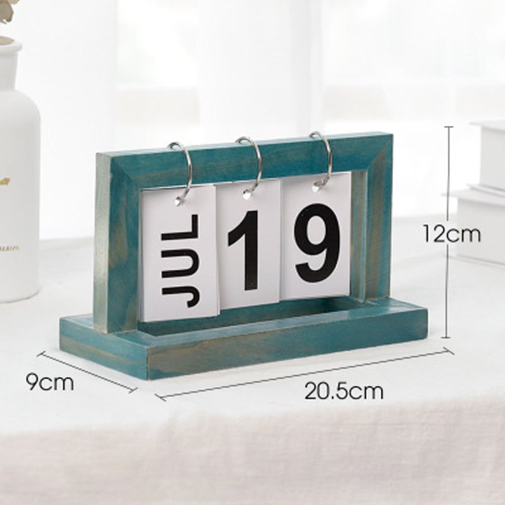 Holz Flip Desktop Tageskalender | Karnz