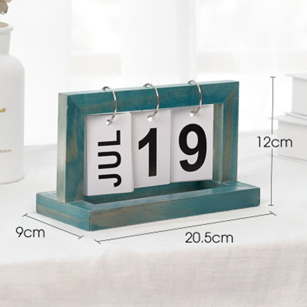 Holz Flip Desktop Tageskalender