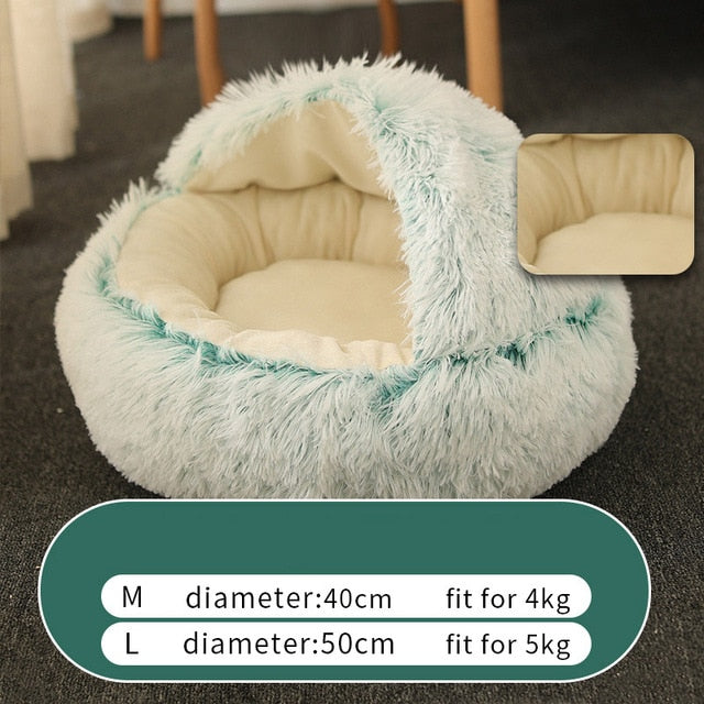 Runder Plüsch Hundebett | Karnz