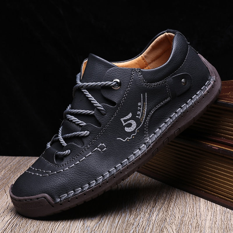 Herren Orthopädische Lederschuhe – Bequem & Unterstützend