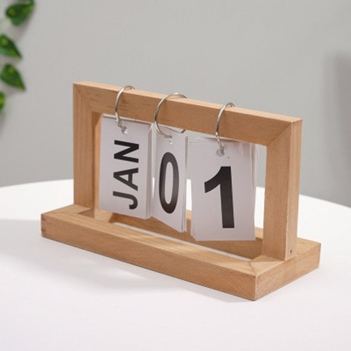 Holz Flip Desktop Tageskalender