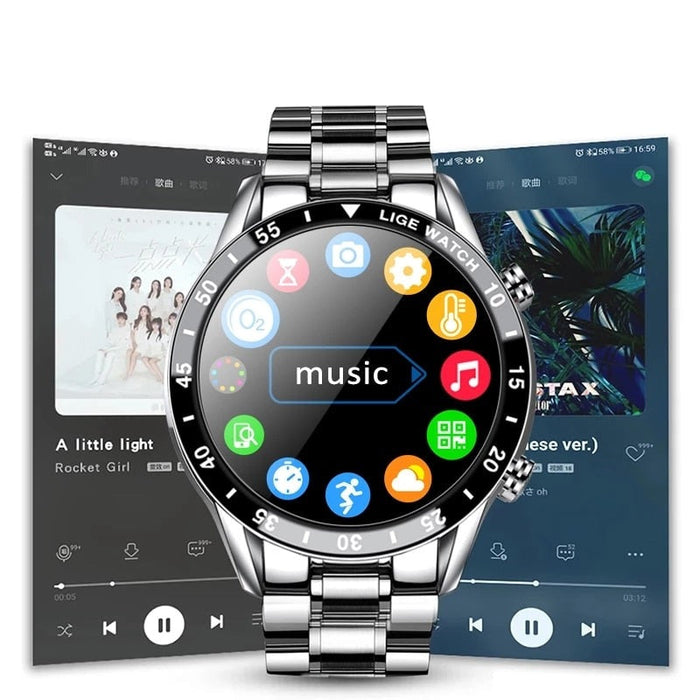 Karnz | Luxus SmartWatch 4G – Eleganter und verbundener Stil mit Anrufen und Konnektivität