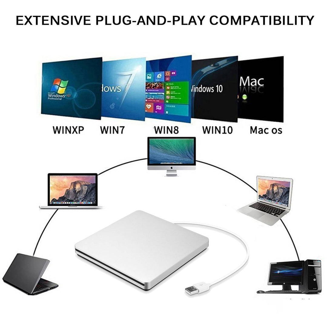 Karnz | Externer DVD-Recorder für optische Laufwerke Tragbar für MacBook Air