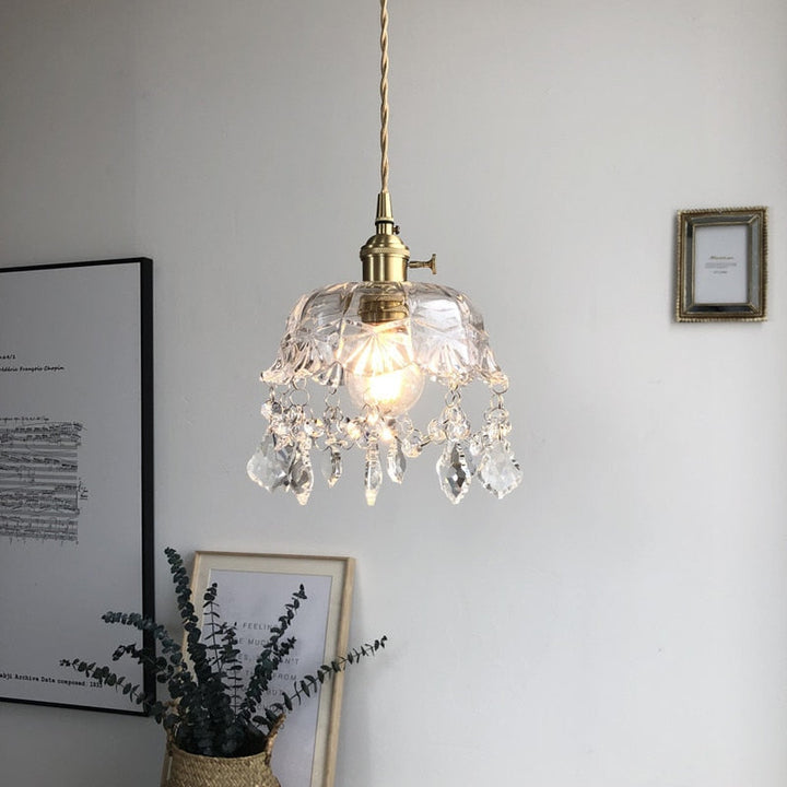 Stylische Kristallpendelleuchte - Elara | Karnz