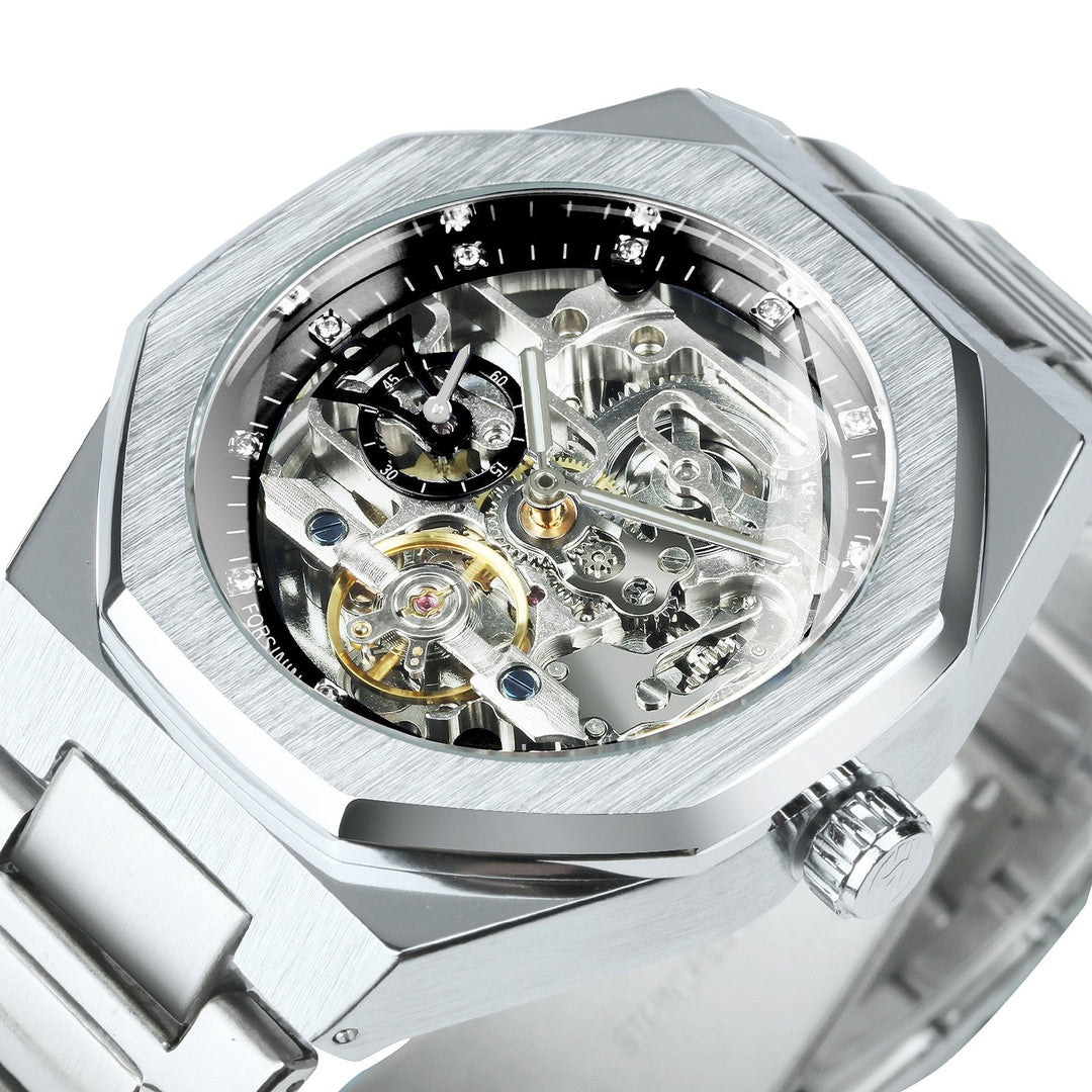 Karnz | Royale Skeleton Mechanische Herren Uhr