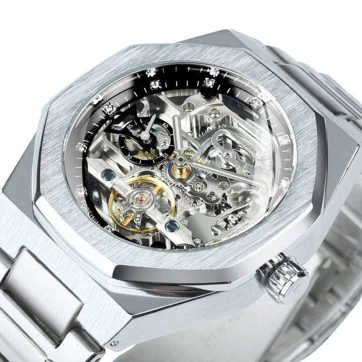 Karnz | Royale Skeleton Mechanische Herren Uhr