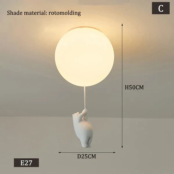 Hängende Bären Ballons Lampe | Karnz