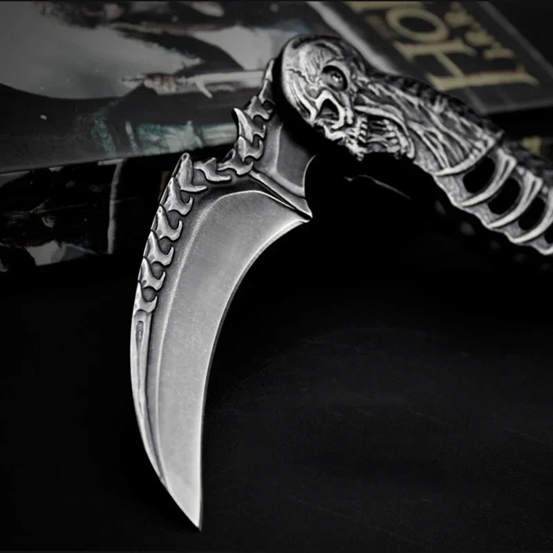 Taktisches Nigh Skull Faltbares Taschenmesser | Karnz