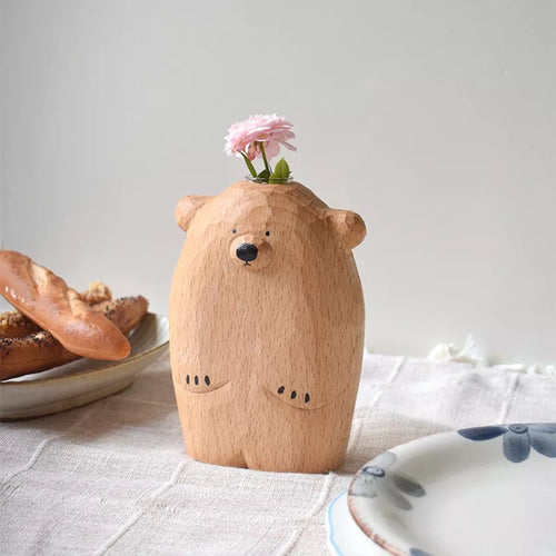 Süßer kleiner Bären-Blumenvase | Karnz