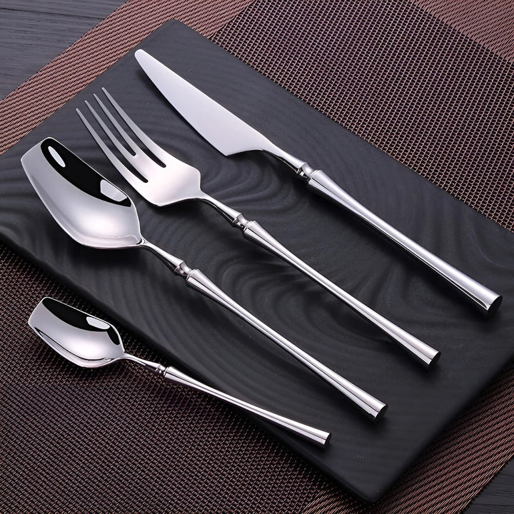Besteckset aus Edelstahl – Langlebig und Elegant | Perfekt für den Alltag & Gäste | Karnz