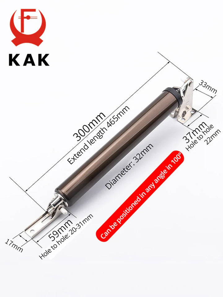 KAK Soft Closing Automatischer Türschließer - 35KG Pneumatisch, Einstellbare Geschwindigkeit, Positionierung Türstopper, Schutzhalter Hardware