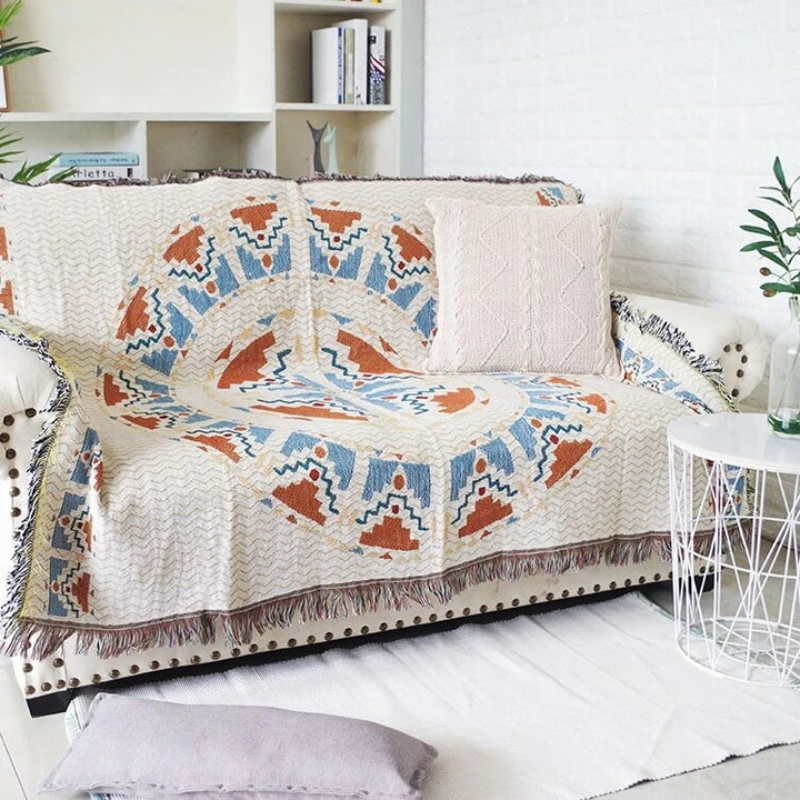 Vintage Kürbis Sofaüberwurf Decke | Karnz