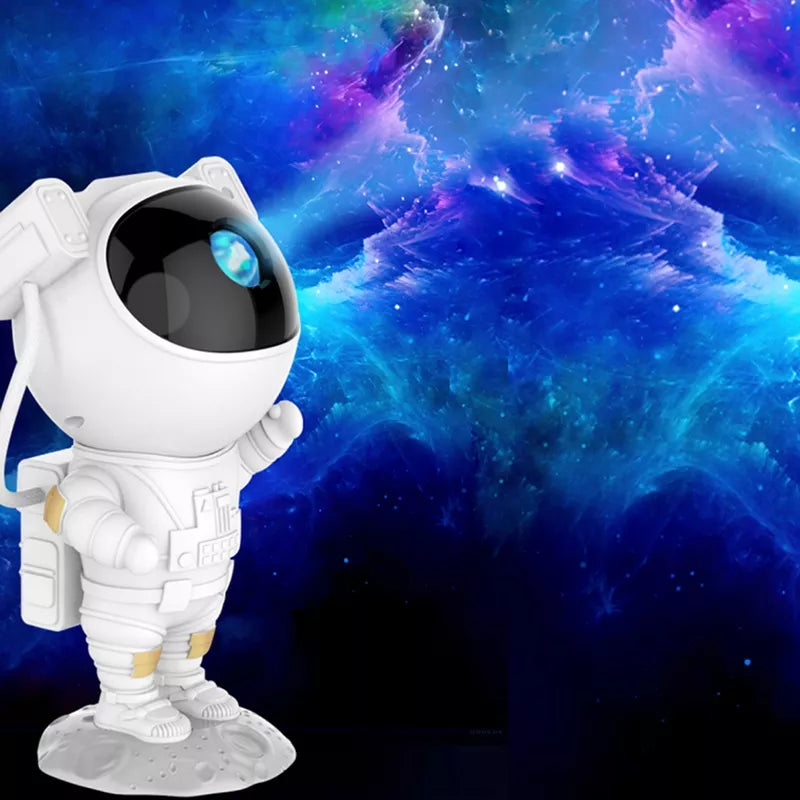 Astronaut Nachtlicht Projektor – LED Sternenhimmel Projektor für Kinderzimmer, Beruhigendes Nachtlicht mit Galaxie- und Weltraumprojektion, Dimmbar und Einstellbar | Karnz
