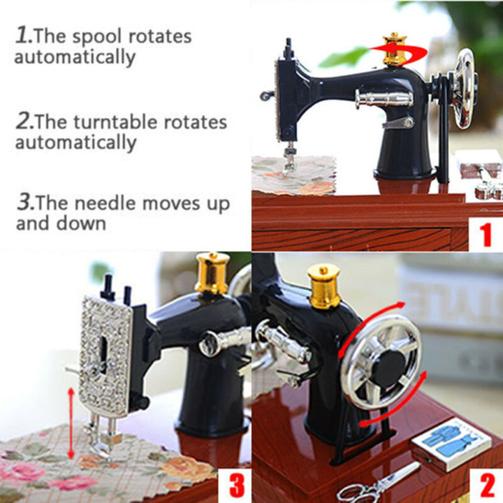 Mini Craft Retro Nähmaschine Dekor | Karnz
